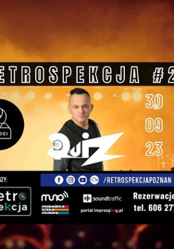 Baner promujący wydarzenie. Nazwa wydarzenia i zdjęcie artysty.