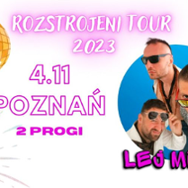 Baner promujący wydarzenie. Nazwa wydarzenia i zdjęcie artystów.