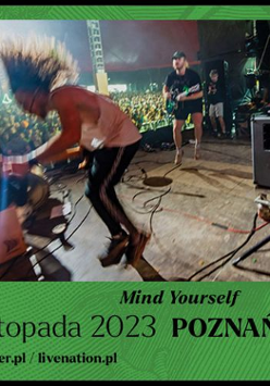 Baner promujący wydarzenie. Nazwa wydarzenia i zdjęcie artystów.