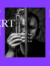 Baner promujący wydarzenie. Nazwa wydarzenia i zdjęcie artysty.