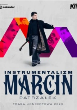 Baner promujący wydarzenie. Nazwa wydarzenia i zdjęcie artysty.