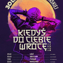 Baner promujący wydarzenie. Nazwa wydarzenia i data. Rysunek Artystki (widok od tyłu).