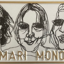 Baner promujący wydarzenie. Nazwa wydarzenia i rysunki artystów.