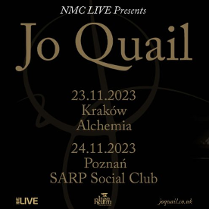 Baner promujący wydarzenie. Nazwa wydarzenia, data i zdjęcie Artystki.