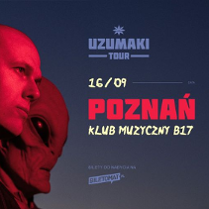 Baner promujący wydarzenie. Nazwa wydarzenia i zdjęcie artysty.