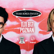 Baner promujący wydarzenie. Nazwa wydarzenia i zdjęcie artystów.