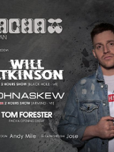 Baner promujący wydarzenie. Nazwa wydarzenia i zdjęcie artystów.