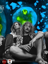 Baner promujący wydarzenie. Nazwa wydarzenia i zdjęcie artystów.