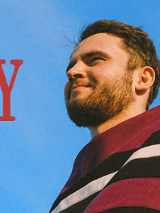 Baner promujący wydarzenie. Nazwa wydarzenia i zdjęcie artysty.