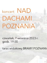 Baner promujący wydarzenie. Nazwa wydarzenia i zdjęcie artystów.