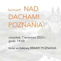 Baner promujący wydarzenie. Nazwa wydarzenia i zdjęcie artystów.