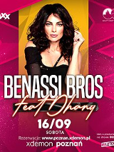 Baner promujący wydarzenie. Nazwa wydarzenia i zdjęcie artystki.