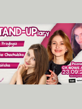 Baner promujący wydarzenie. Nazwa wydarzenia i zdjęcie artystek.