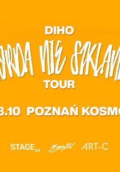 Baner promujący wydarzenie. Nazwa wydarzenia i zdjęcie artysty.