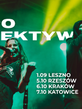 Baner promujący wydarzenie. Nazwa wydarzenia i zdjęcie artystów.