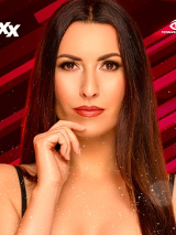 Baner promujący wydarzenie. Nazwa wydarzenia i zdjęcie artystki.