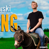 Baner promujący wydarzenie. Nazwa wydarzenia i zdjęcie artysty.