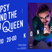 Baner promujący wydarzenie. Nazwa wydarzenia i zdjęcie artysty.