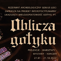 Baner promujący cykl Oblicza Gotyku.