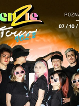 Baner promujący wydarzenie. Nazwa wydarzenia i zdjęcie artystów.