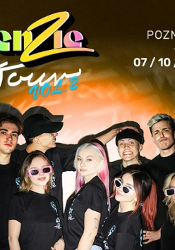 Baner promujący wydarzenie. Nazwa wydarzenia i zdjęcie artystów.