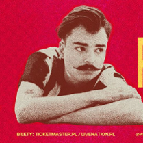 Baner promujący wydarzenie. Nazwa wydarzenia i zdjęcie artysty.