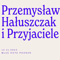 Baner promujący wydarzenie. Nazwa wydarzenia i zdjęcie artysty.