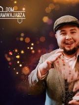 Baner promujący wydarzenie. Nazwa wydarzenia i zdjęcie artysty.