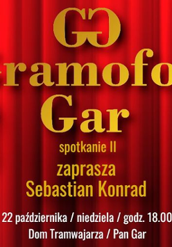 Baner promujący wydarzenie. Nazwa wydarzenia i zdjęcie artysty.