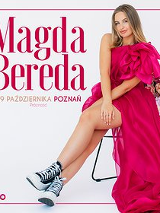 Baner promujący wydarzenie. Nazwa wydarzenia, data i zdjęcie Artystki.