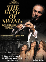 Baner promujący wydarzenie. Nazwa wydarzenia i zdjęcie artysty.