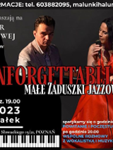 Baner promujący wydarzenie. Nazwa wydarzenia i zdjęcie artystów.