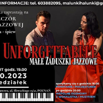 Baner promujący wydarzenie. Nazwa wydarzenia i zdjęcie artystów.