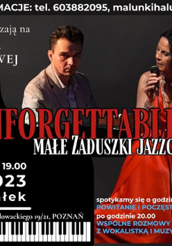 Baner promujący wydarzenie. Nazwa wydarzenia i zdjęcie artystów.