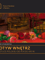 Baner promujący wydarzenie. Nazwa wydarzenia i data. W tle jeden z obrazów z wystawy. Identyfikacja wizualna wystawy Piotr Marzol