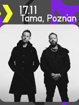 Baner promujący wydarzenie. Nazwa wydarzenia i zdjęcie artystów.