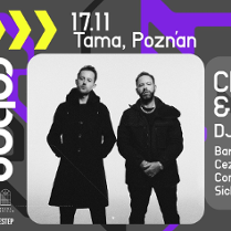 Baner promujący wydarzenie. Nazwa wydarzenia i zdjęcie artystów.