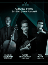 Baner promujący wydarzenie. Nazwa wydarzenia i zdjęcie artystów.