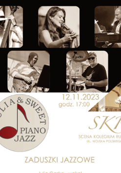 Baner promujący wydarzenie. Nazwa wydarzenia i zdjęcie artystów.