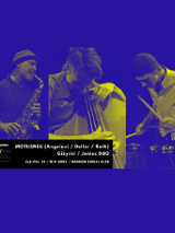 Nazwa wydarzenia i zdjęcie 3 artystów grających na instrumentach.