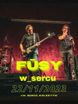 Baner promujący wydarzenie. Nazwa wydarzenia i zdjęcie artystów.