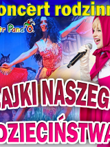 Baner promujący wydarzenie. Nazwa wydarzenia i zdjęcie artysty.