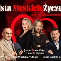 Baner promujący wydarzenie. Nazwa wydarzenia i zdjęcie artystów.