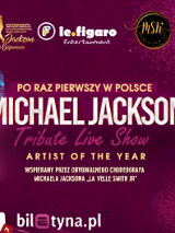 Baner promujący wydarzenie. Nazwa wydarzenia i zdjęcie artysty.