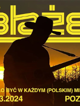 Baner promujący wydarzenie. Nazwa wydarzenia i zdjęcie artysty.