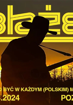 Baner promujący wydarzenie. Nazwa wydarzenia i zdjęcie artysty.