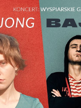 Baner promujący wydarzenie. Nazwa wydarzenia i zdjęcie artystów.