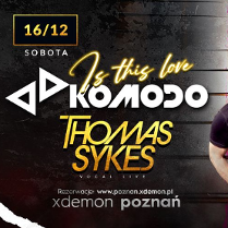 Baner promujący wydarzenie. Nazwa wydarzenia i zdjęcie artysty.