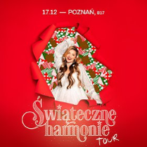 Baner promujący wydarzenie. Nazwa wydarzenia, data i zdjęcie Artystki.