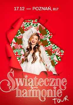 Baner promujący wydarzenie. Nazwa wydarzenia, data i zdjęcie Artystki.